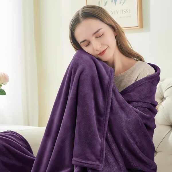 Night Zone Luxury Faux Fur Mink Fleece Throw Over Sofa Bed Soft Warm Blanket