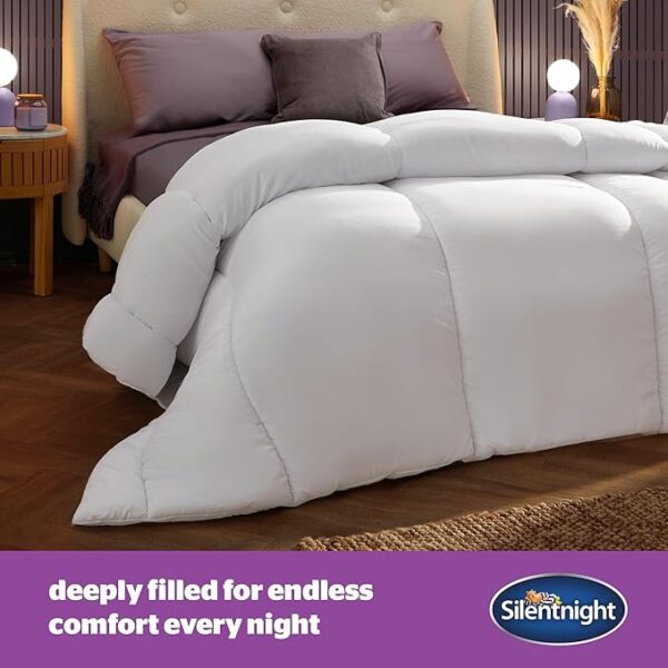 Silentnight Deep Sleep Duvet 10.5 Tog - All Year Round Soft Fluffy Comfortable Duvet - Hypoallergenic Machine Washable - Single, White, 444729GE